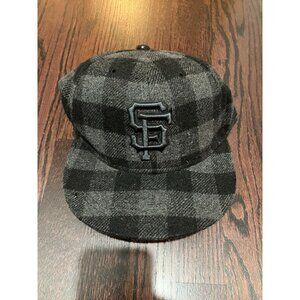 New Era Men's Fitted San Fransisco Giants Baseball Cap, Black/Gray, Size 7 1/2